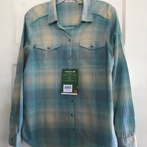 Toad&Co Airbrush LS Shirt, Aquifer, Large